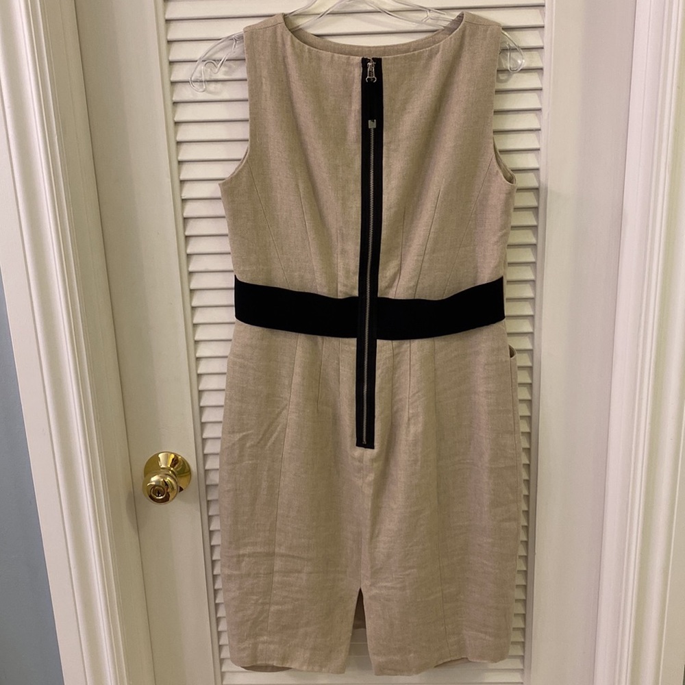 Sandra Angelozzi Womens Linen Career-Style Shift Dress (38)